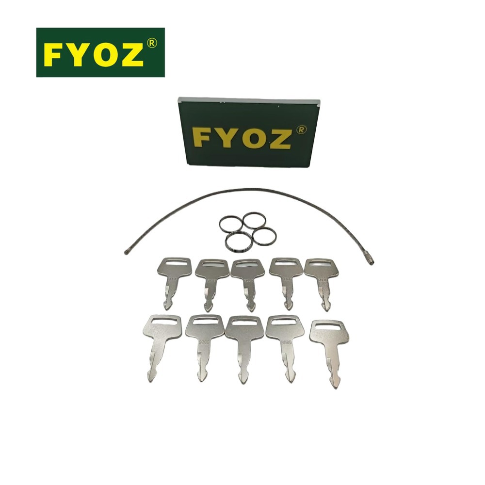 Heavy Equipment Excavator - Lot de 10 clés d'allumage pour
